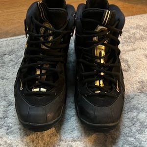 Black and gold Foamposite